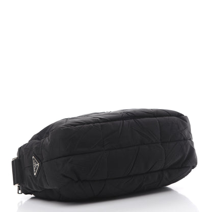 Prada Nylon Tessuto Impuntu Quilted Shoulder Bag Black 3 of 11