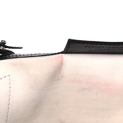 Balenciaga Cotton Canvas Satin Calfskin S Navy Cabas Natural Black 23 of 34
