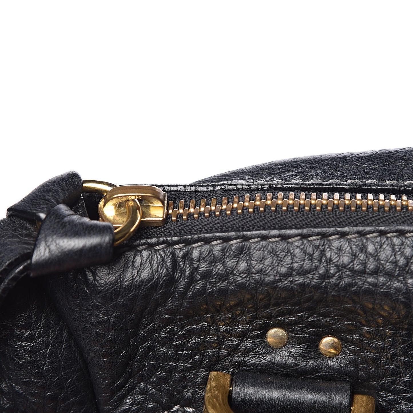 Calfskin Medium Marcie Satchel Black