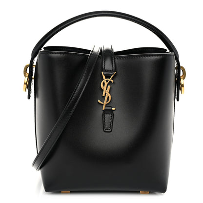 Saint Laurent Shiny Calfskin Le 37 Mini Bucket Bag Black 1 of 10