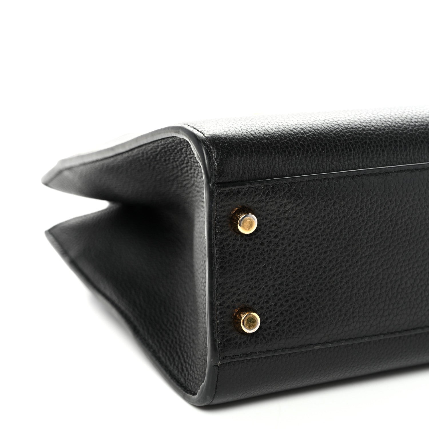 Versace Grainy Calfskin Virtus Top Handle Tote Black 8 of 9