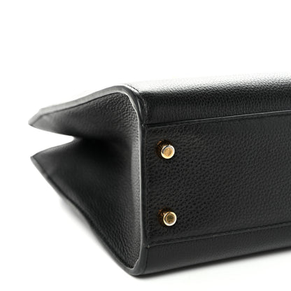 Versace Grainy Calfskin Virtus Top Handle Tote Black 8 of 9