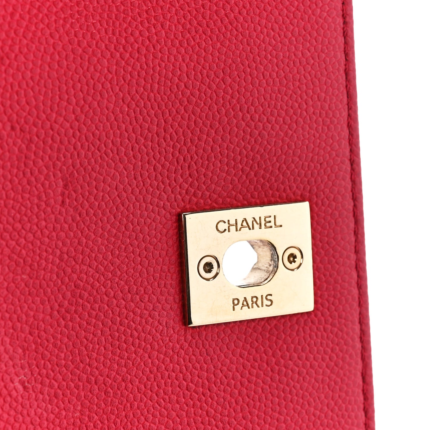 Caviar Quilted Medium Business Affinity Flap Red