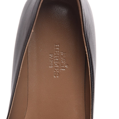 Hermes Calfskin Pegase Ballerina Flats 37 Black 9 of 10