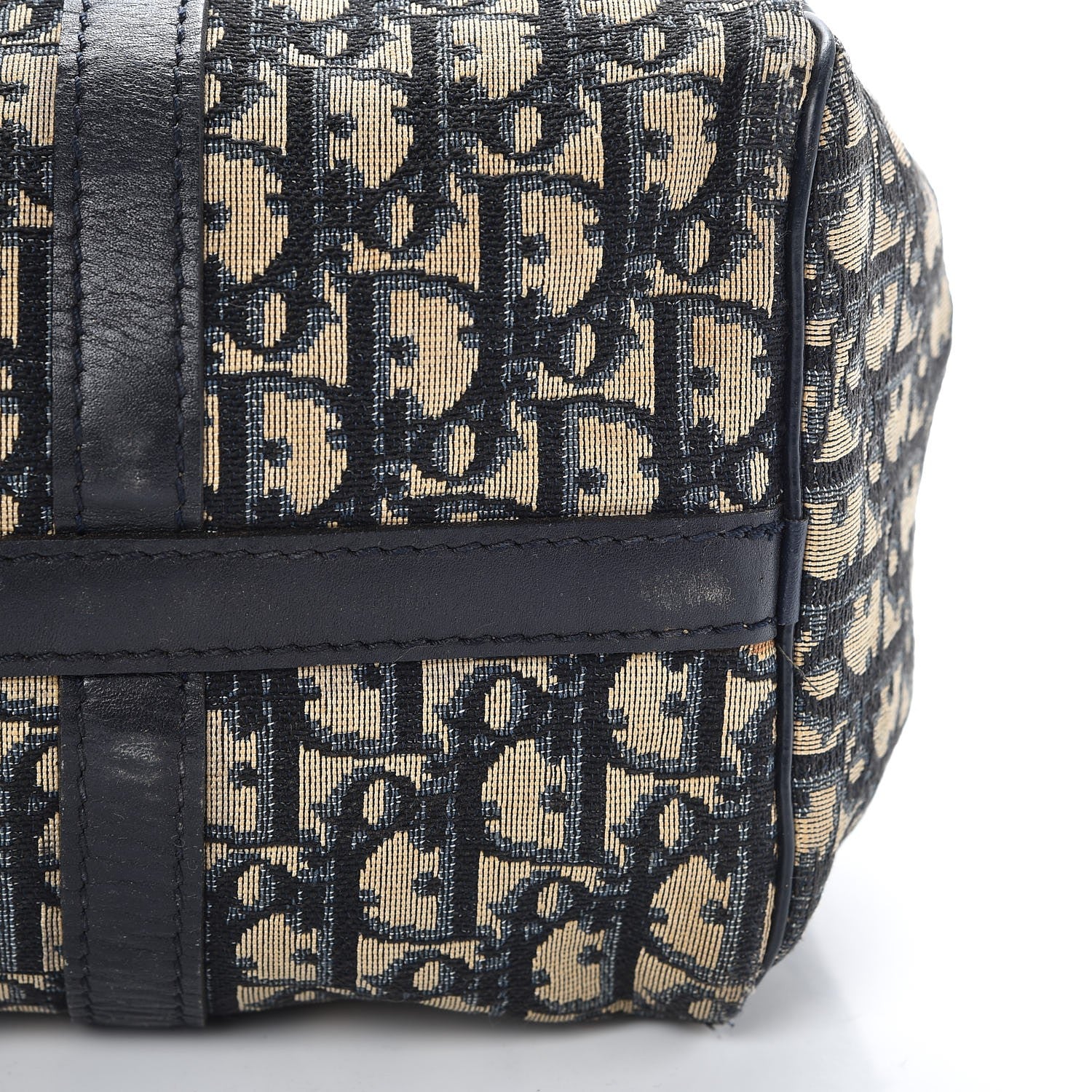 Christian Dior Monogram Boston Navy Blue 15 of 19