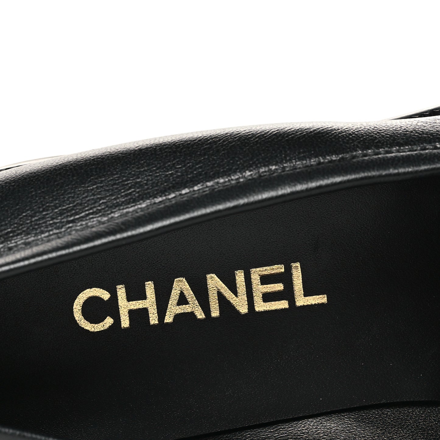 Lambskin CC Mocassin Loafers 41 Black