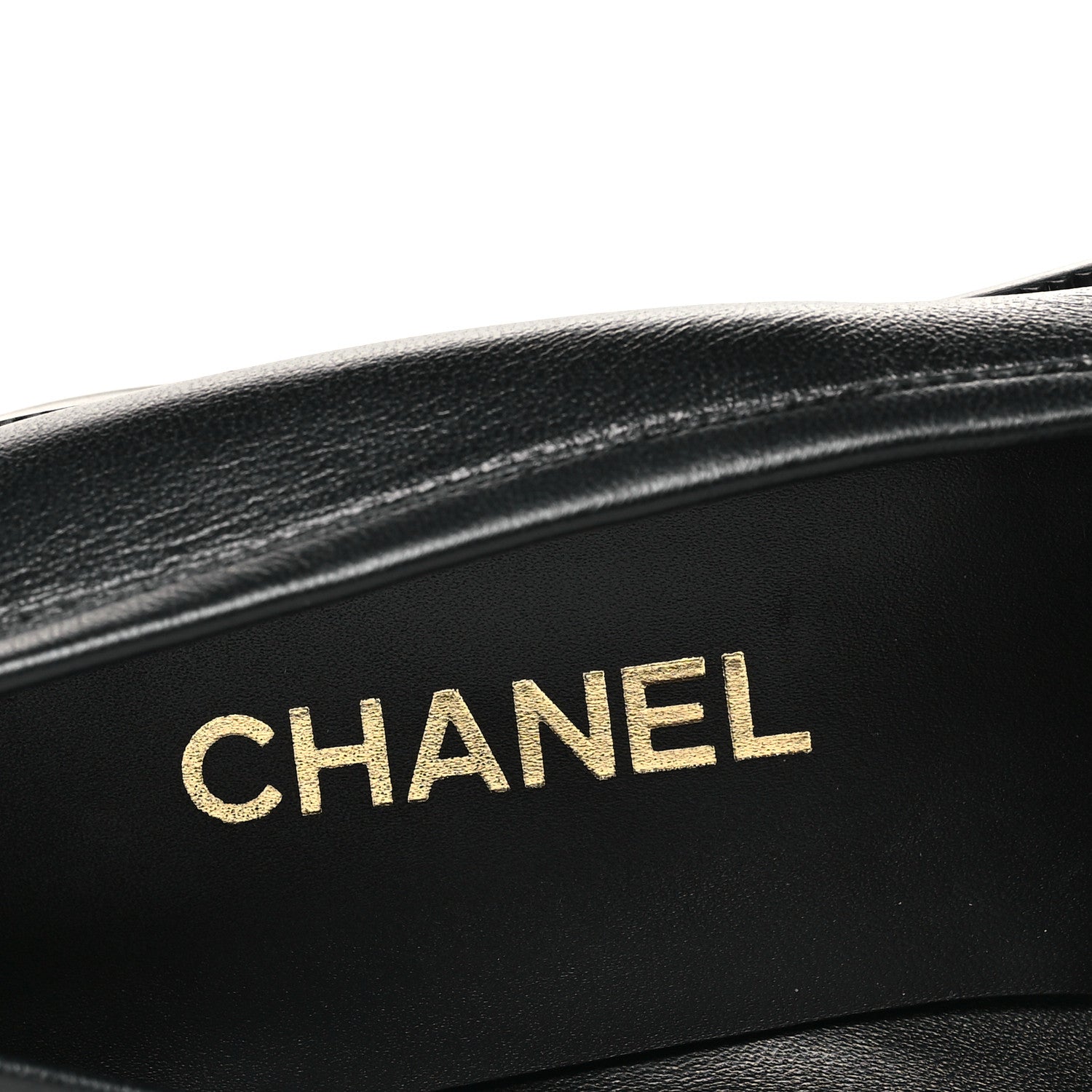 Chanel Lambskin CC Mocassin Loafers 41 Black 8 of 10