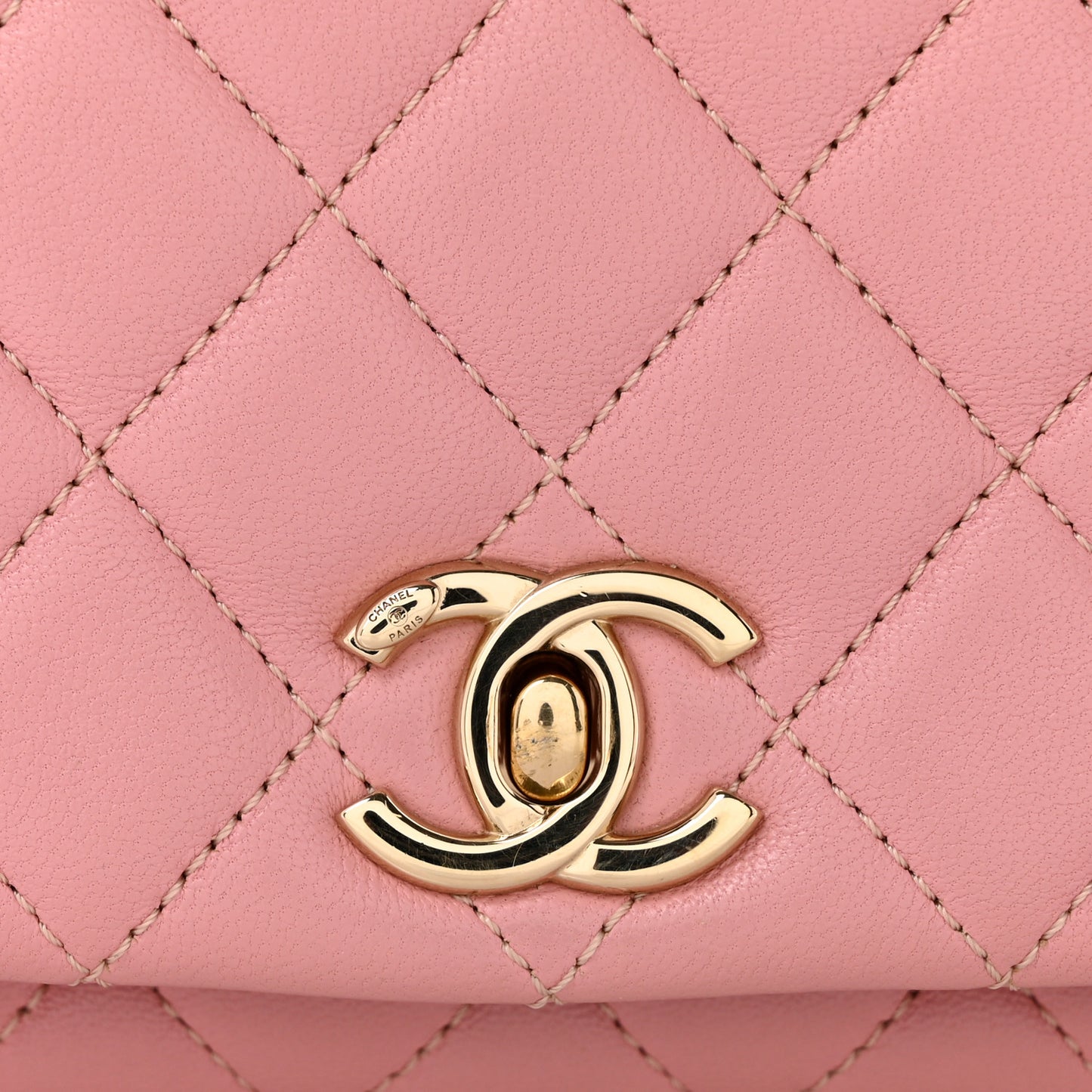 Lambskin Quilted Small Citizen Chic Flap Pink