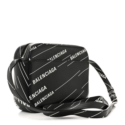 Balenciaga Calfskin Everyday Logo Print S Camera Bag Black 3 of 12