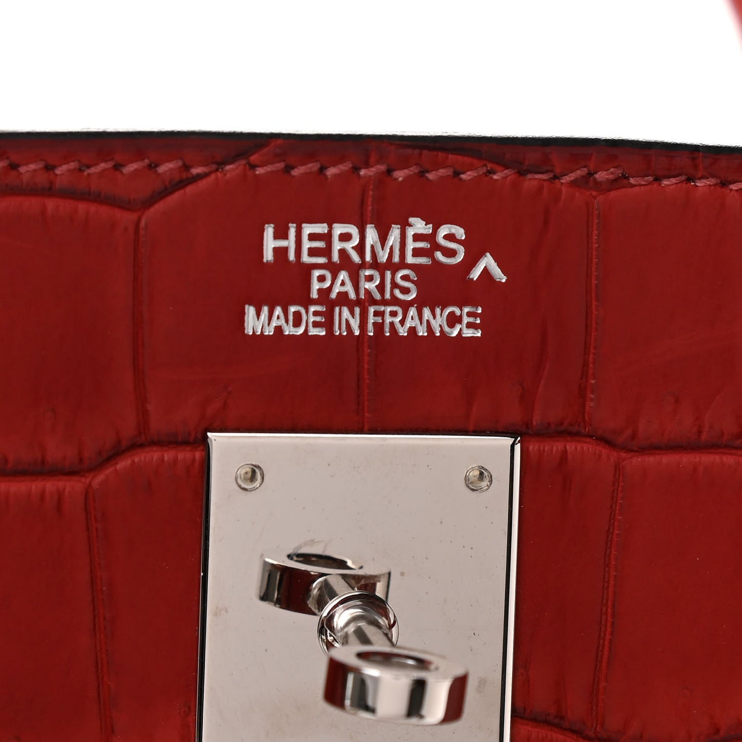 Matte Porosus Crocodile Birkin 40 Rouge H