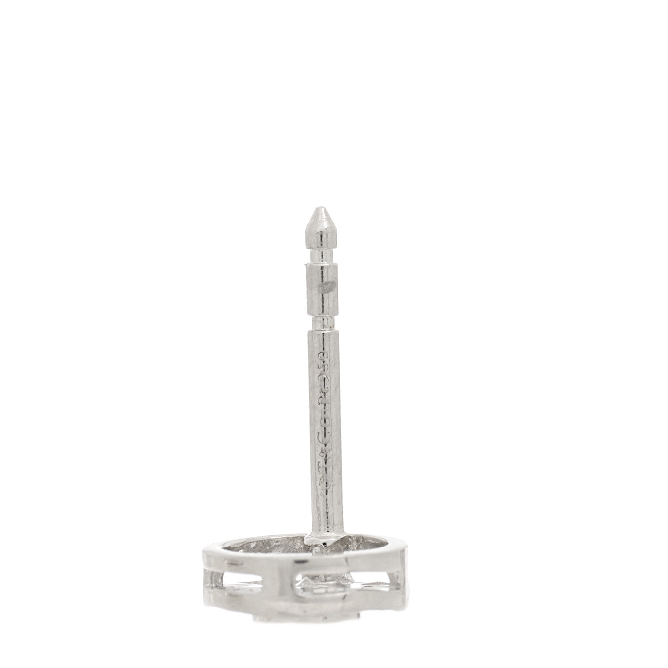 Platinum Diamond .34ctw Circlet Earrings