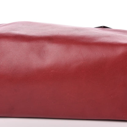 Prada Vitello Heavy Side Pocket Shoulder Bag Cherry 11 of 13
