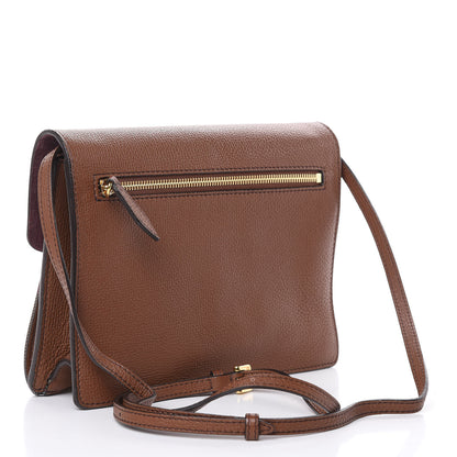 Burberry Derby Calfskin House Check Small Macken Crossbody Bag Tan 3 of 16
