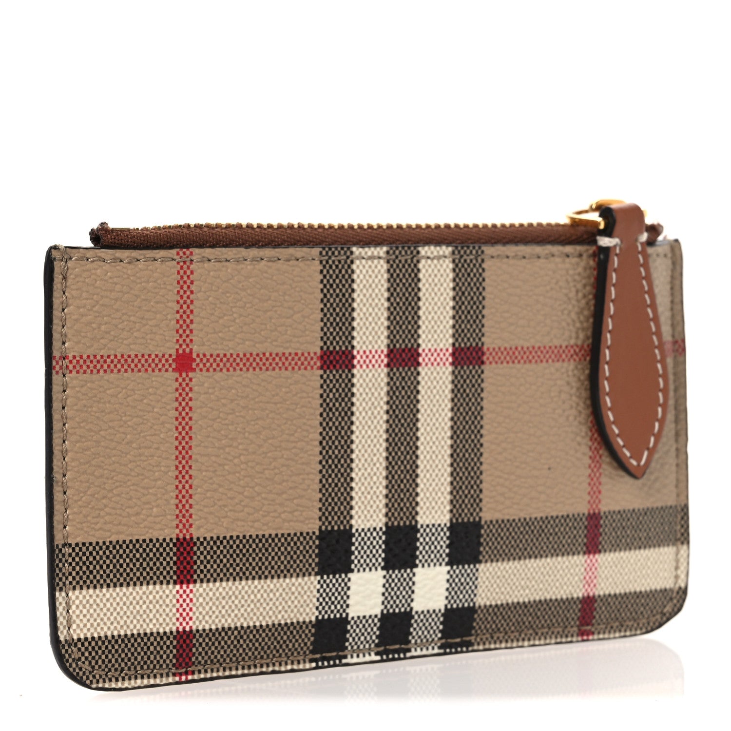 Burberry Vintage Check Kelbrook Key Pouch Card Case Archive Beige