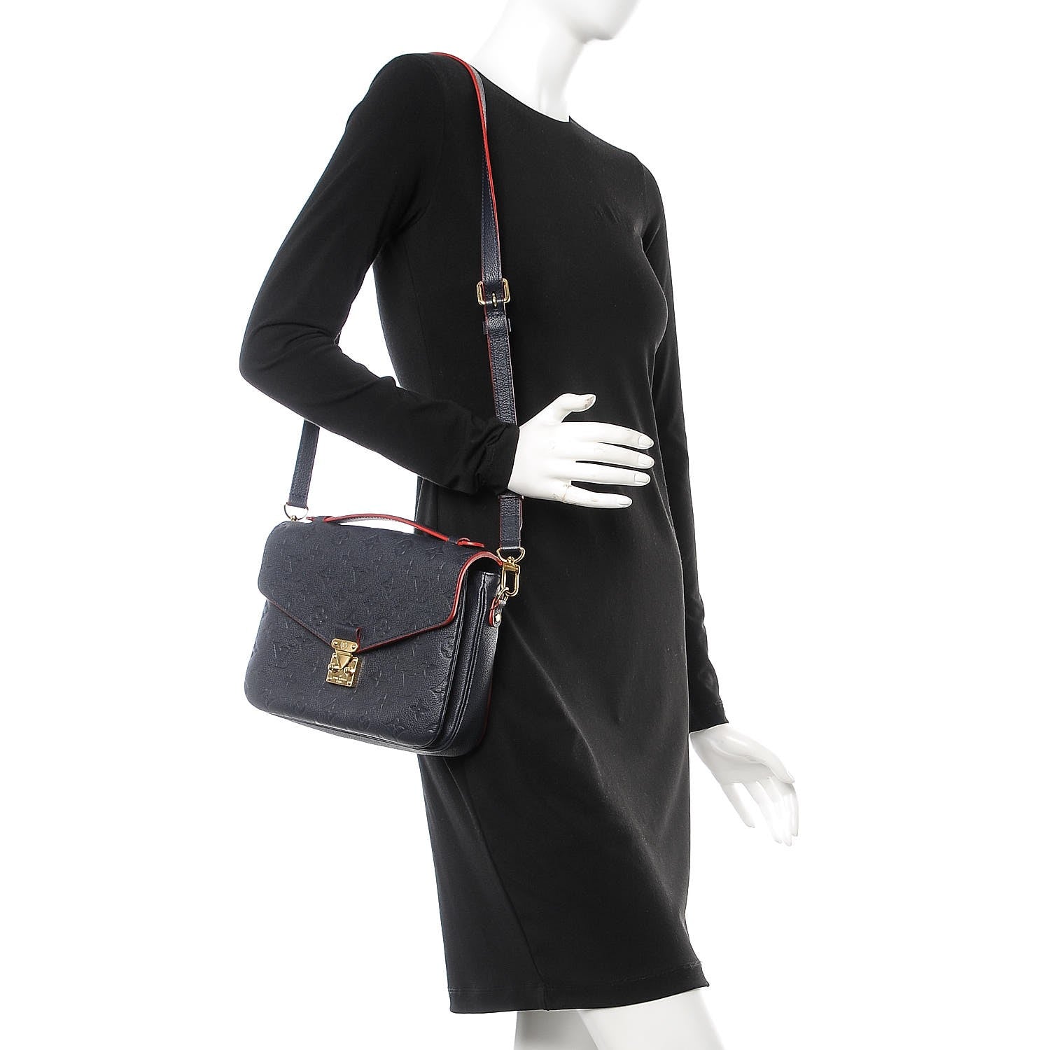 Louis Vuitton Empreinte Pochette Metis Marine Rouge 2 of 7