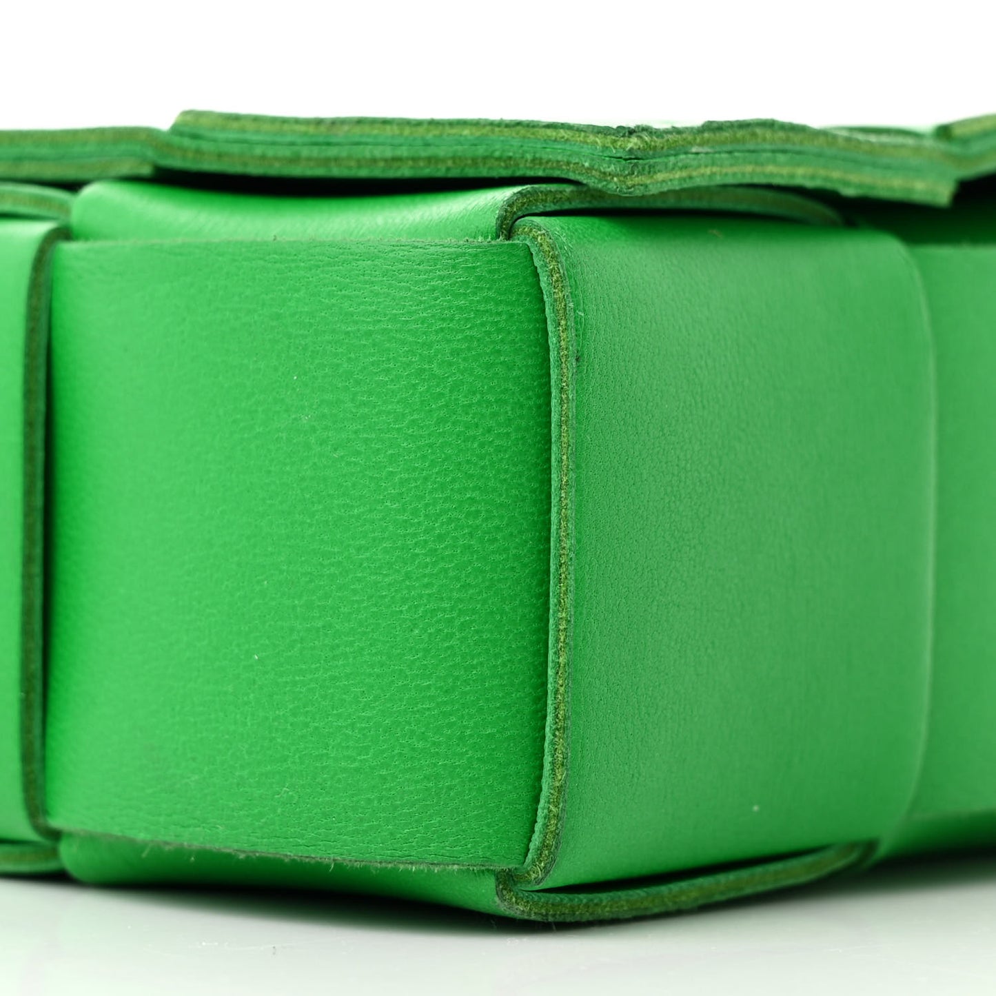 Lambskin Maxi Intrecciato Cassette Crossbody Bag Parakeet