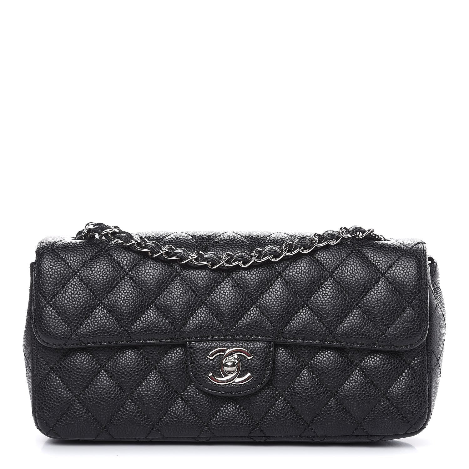 Chanel Caviar Quilted East West Flap Black 1 of 11