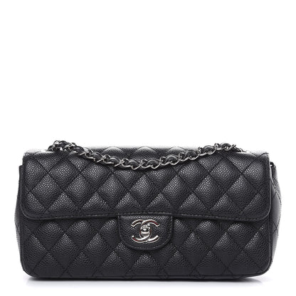 Chanel Caviar Quilted East West Flap Black 1 of 11