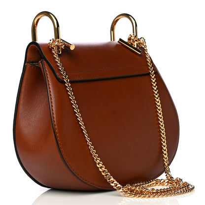 Chloe Suede Smooth Calfskin Drew Shoulder Bag Classic Tobacco 2 of 7