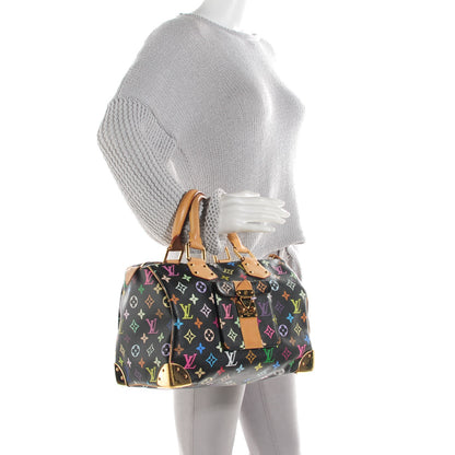 Louis Vuitton Monogram Multicolor Speedy 30 Black 2 of 7