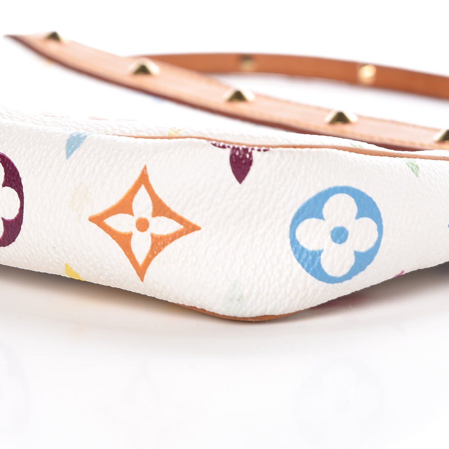 Monogram Multicolor Pochette Accessories White