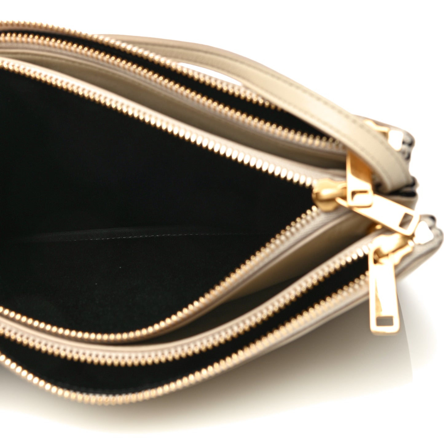Lambskin Large Trio Crossbody Bag Linen