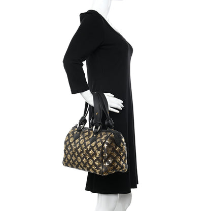 Louis Vuitton Monogram Sequins Eclipse Speedy 28 Gold 2 of 9