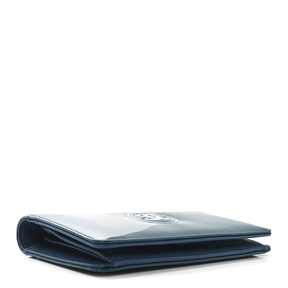 Chanel Patent CC Trousse Maquil Yen Wallet Blue 3 of 8