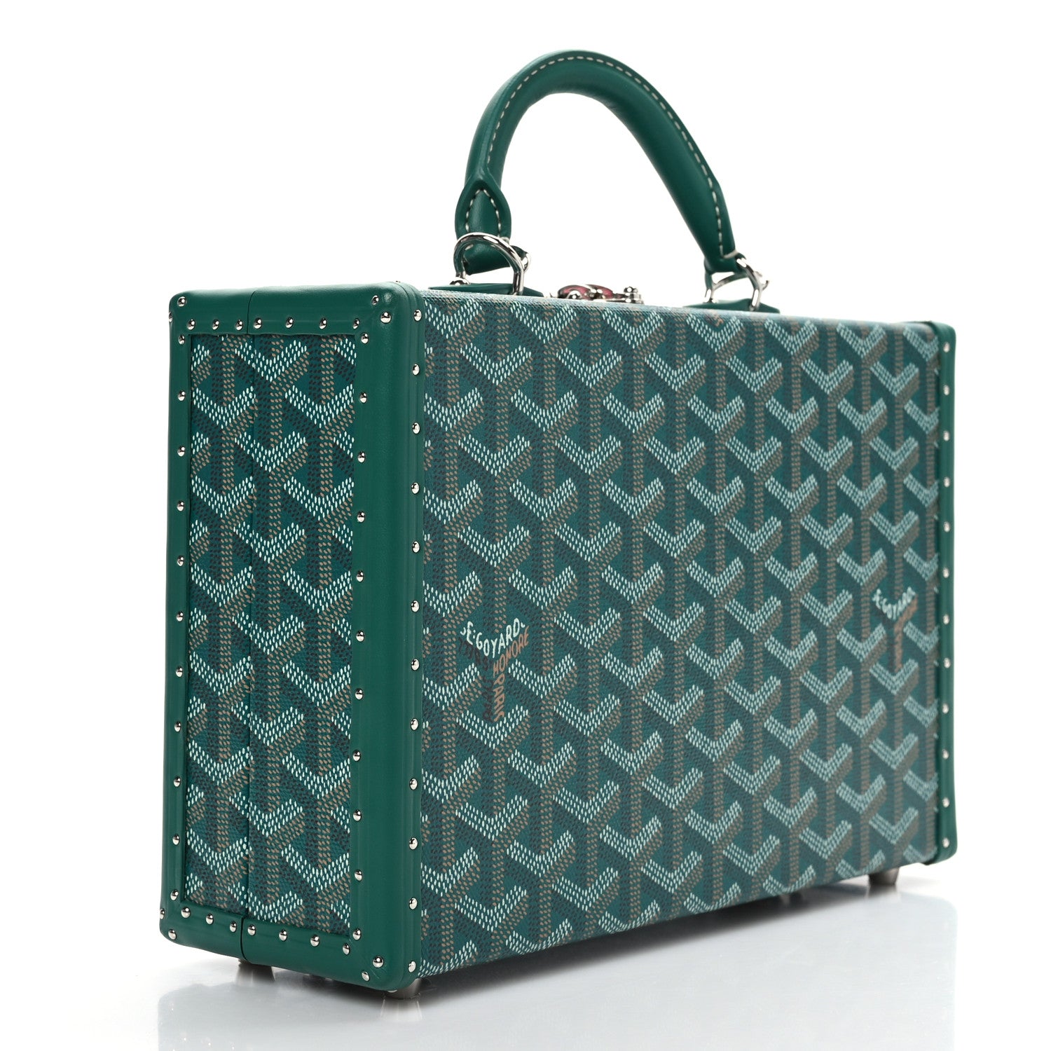 Goyard Goyardine Grand Hotel Trunk Bag Green 3 of 9