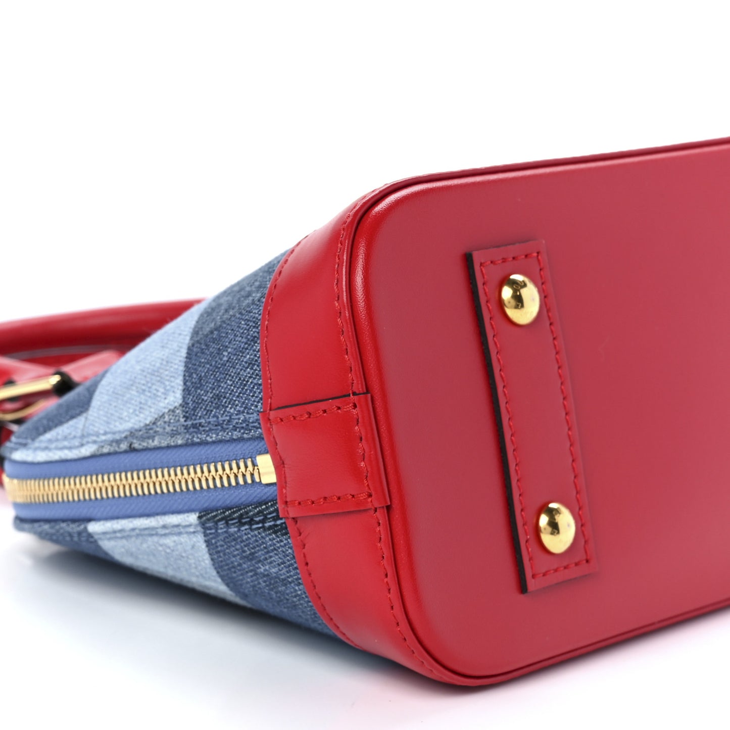 Denim Damier Monogram Patchwork Alma BB