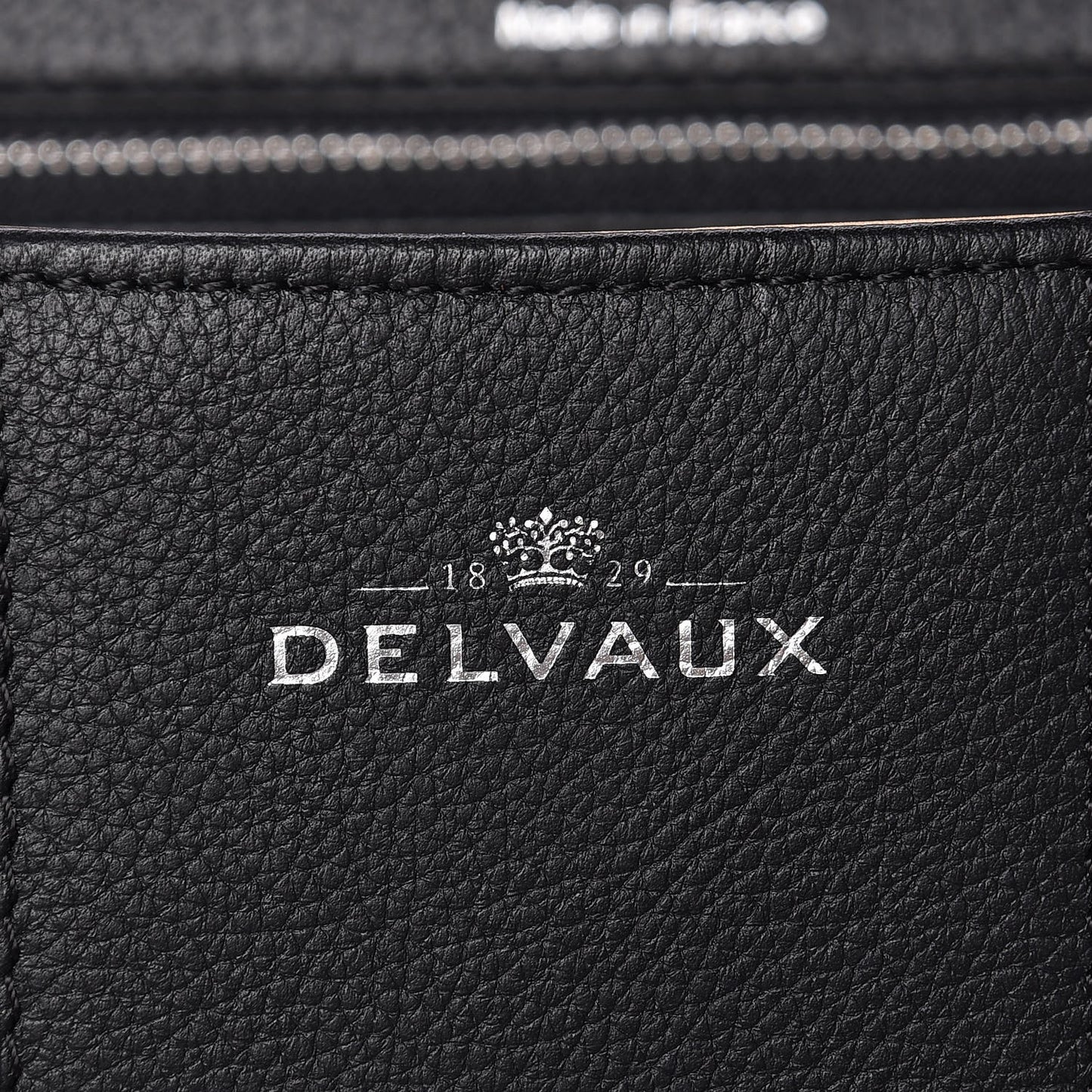 Grained Calfskin GM Brillant Satchel Black