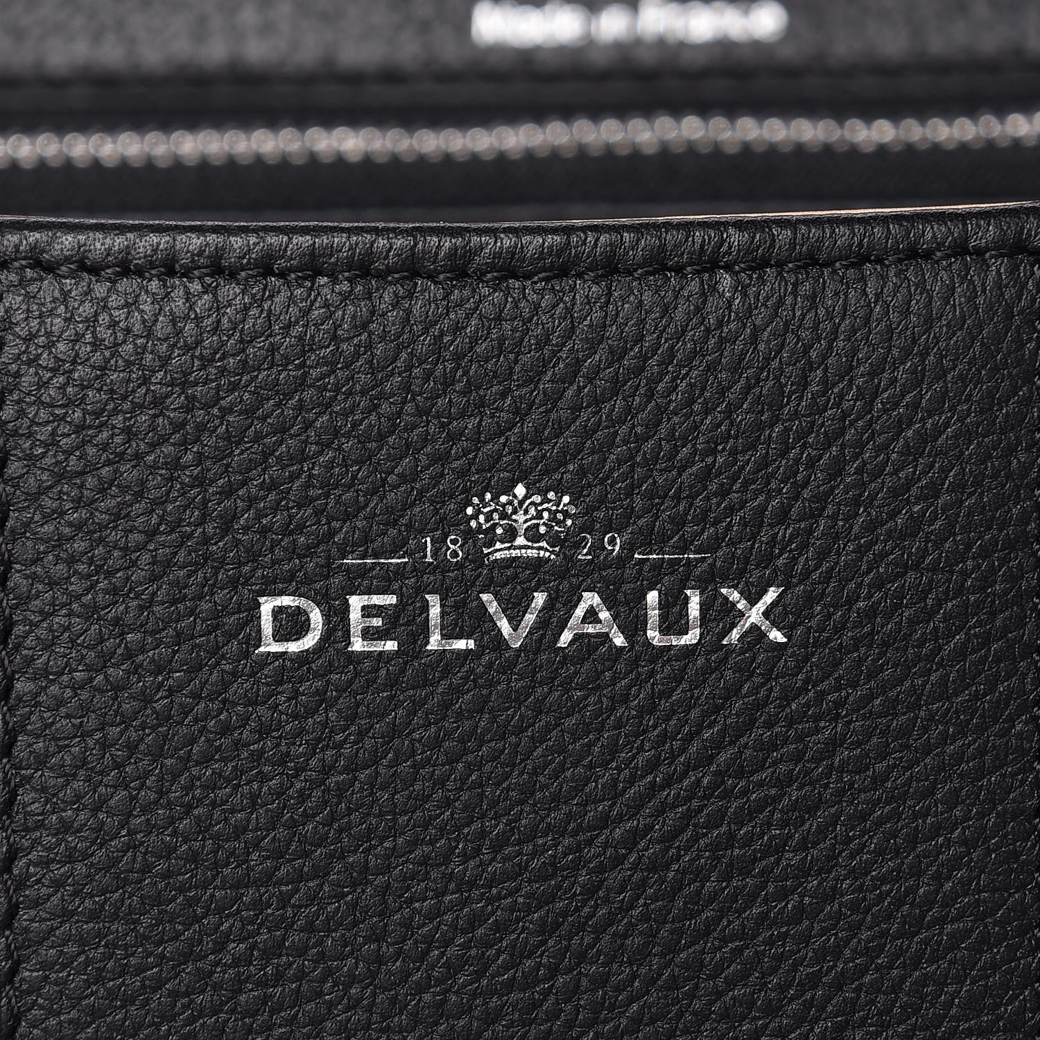 Delvaux Grained Calfskin GM Brillant Satchel Black 6 of 7