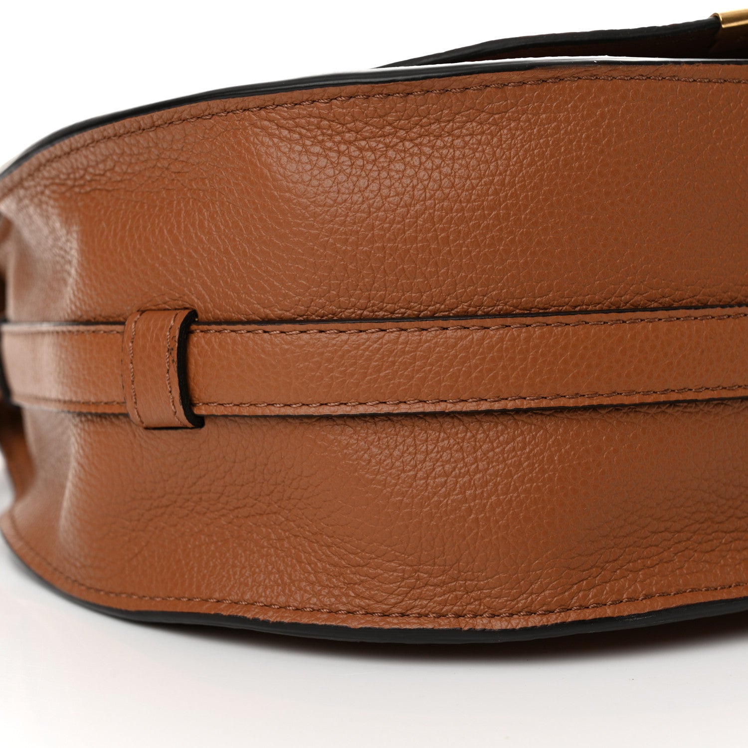 Chloe Calfskin Medium Marcie Round Crossbody Bag Tan 10 of 14