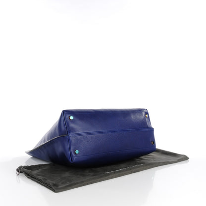 Tom Ford Grained Calfskin Alix Padlock Zip Tote Cobalt 4 of 8