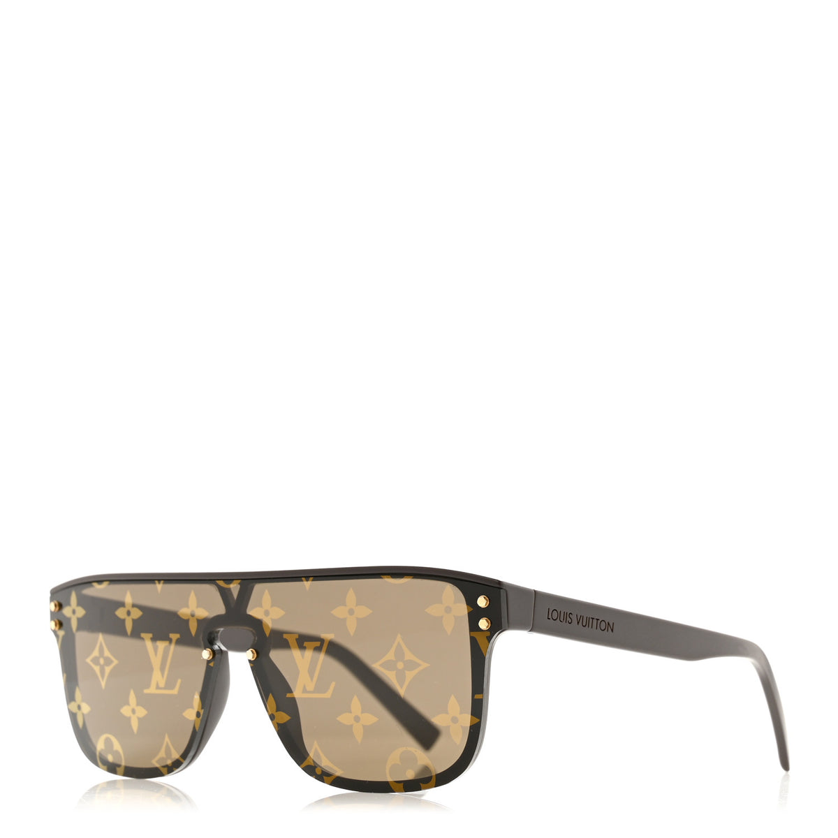 Louis Vuitton Acetate LV Waimea Square Sunglasses Z1485W Brown 1 of 6