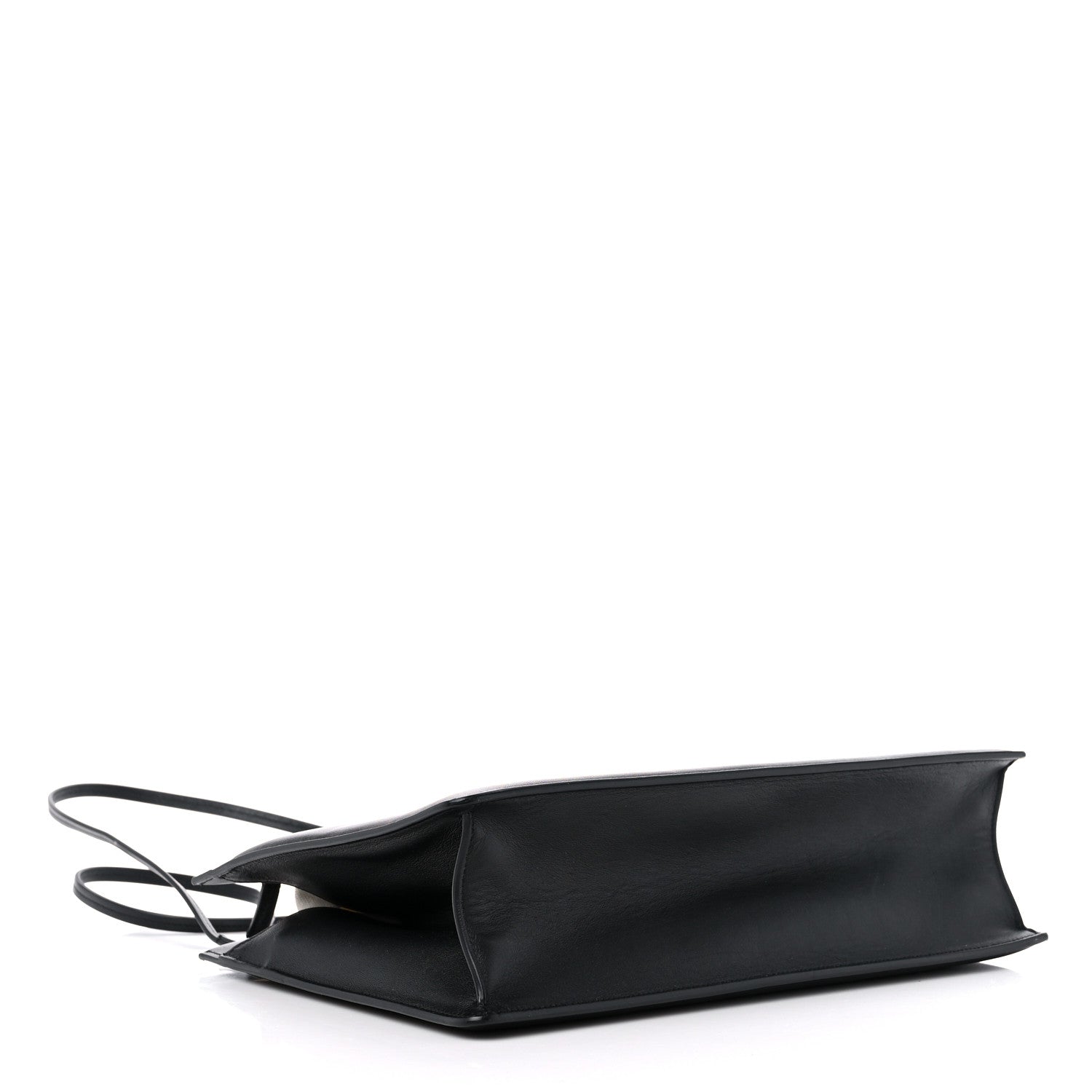 Celine Smooth Calfskin Medium Clasp Shoulder Bag Black 4 of 10