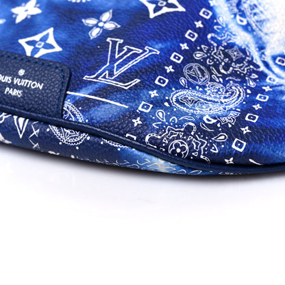 Louis Vuitton Cowhide Monogram Bandana Discovery Bumbag PM Blue 8 of 8