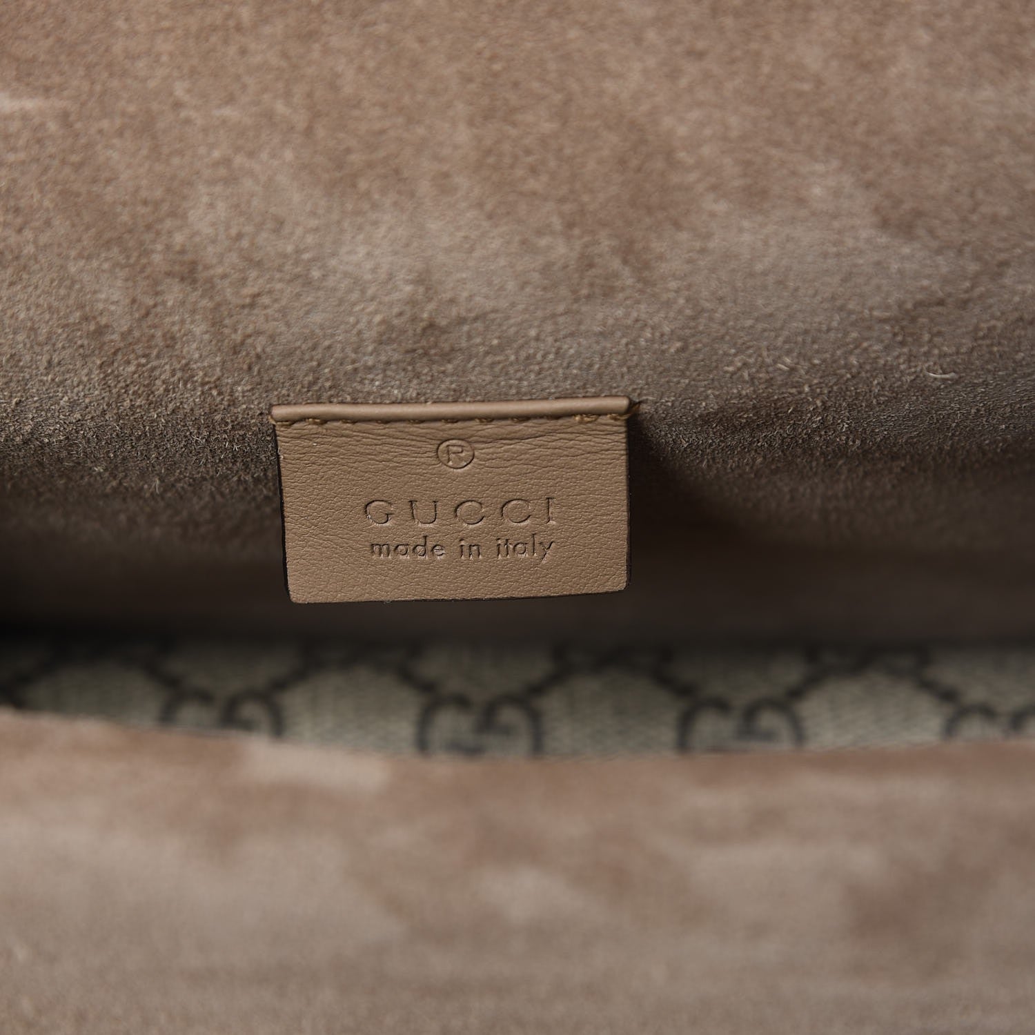 Gucci GG Supreme Monogram Mini Dionysus Shoulder Bag Taupe 6 of 7