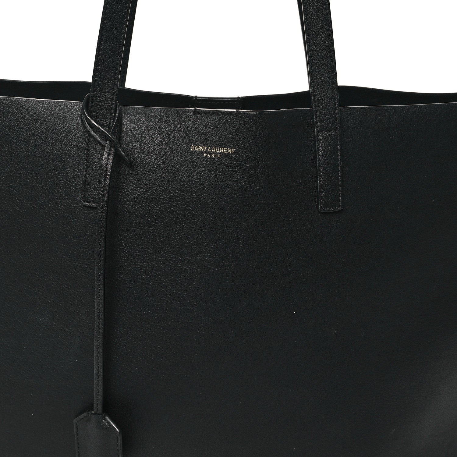 Saint Laurent Calfskin Large Shopping Tote Black 9 of 12