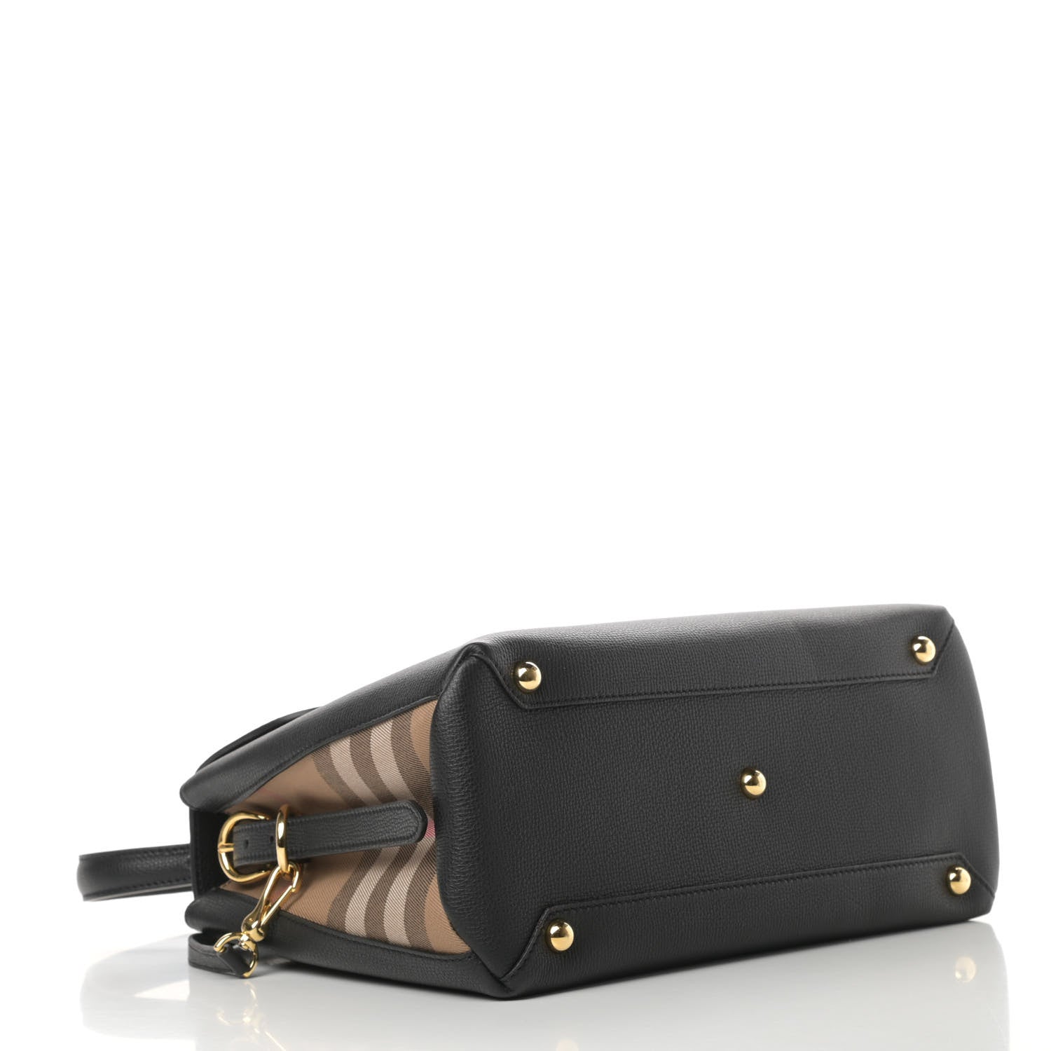 Burberry Derby Calfskin House Check Medium Camberley Black 4 of 11