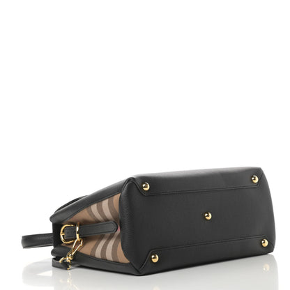 Burberry Derby Calfskin House Check Medium Camberley Black 4 of 11