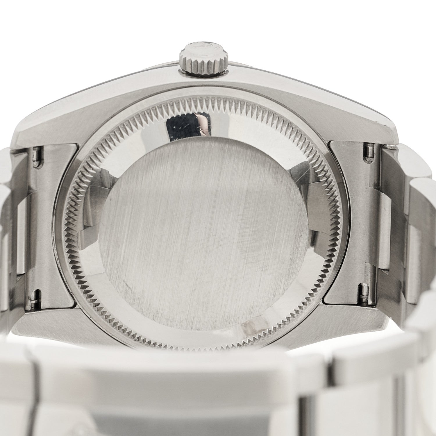 Rolex Stainless Steel 18K White Gold 34mm Oyster Perpetual Date Watch Silver 115234 4 of 5