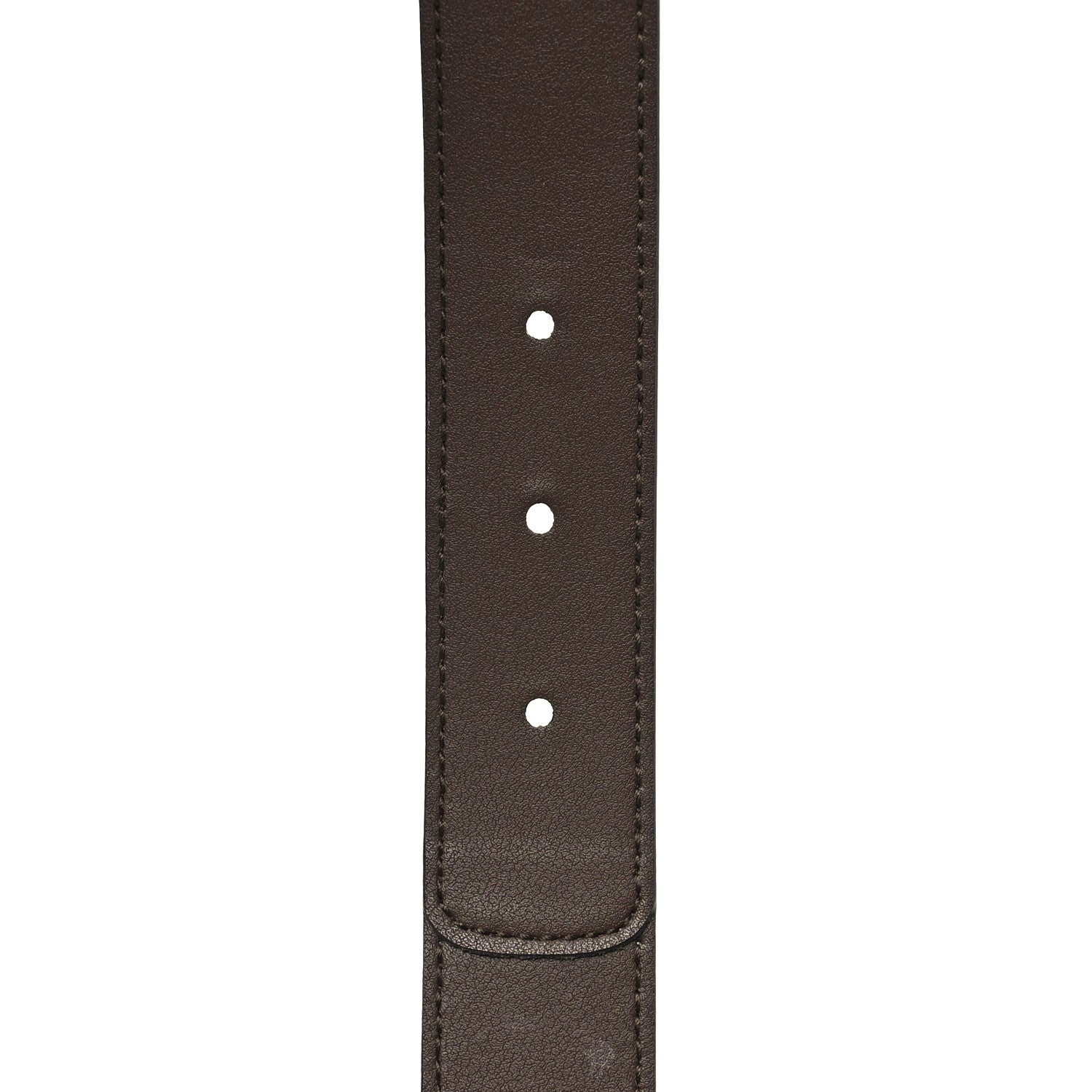 Gucci GG Supreme Monogram Matte Plutone Calfskin Double G 30mm Belt 85 34 Beige Ebony New Acero 5 of 6