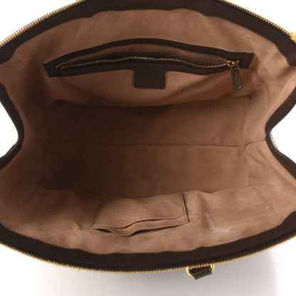 Gucci GG Supreme Monogram Web Medium Ophidia Tote Bag Brown 5 of 17