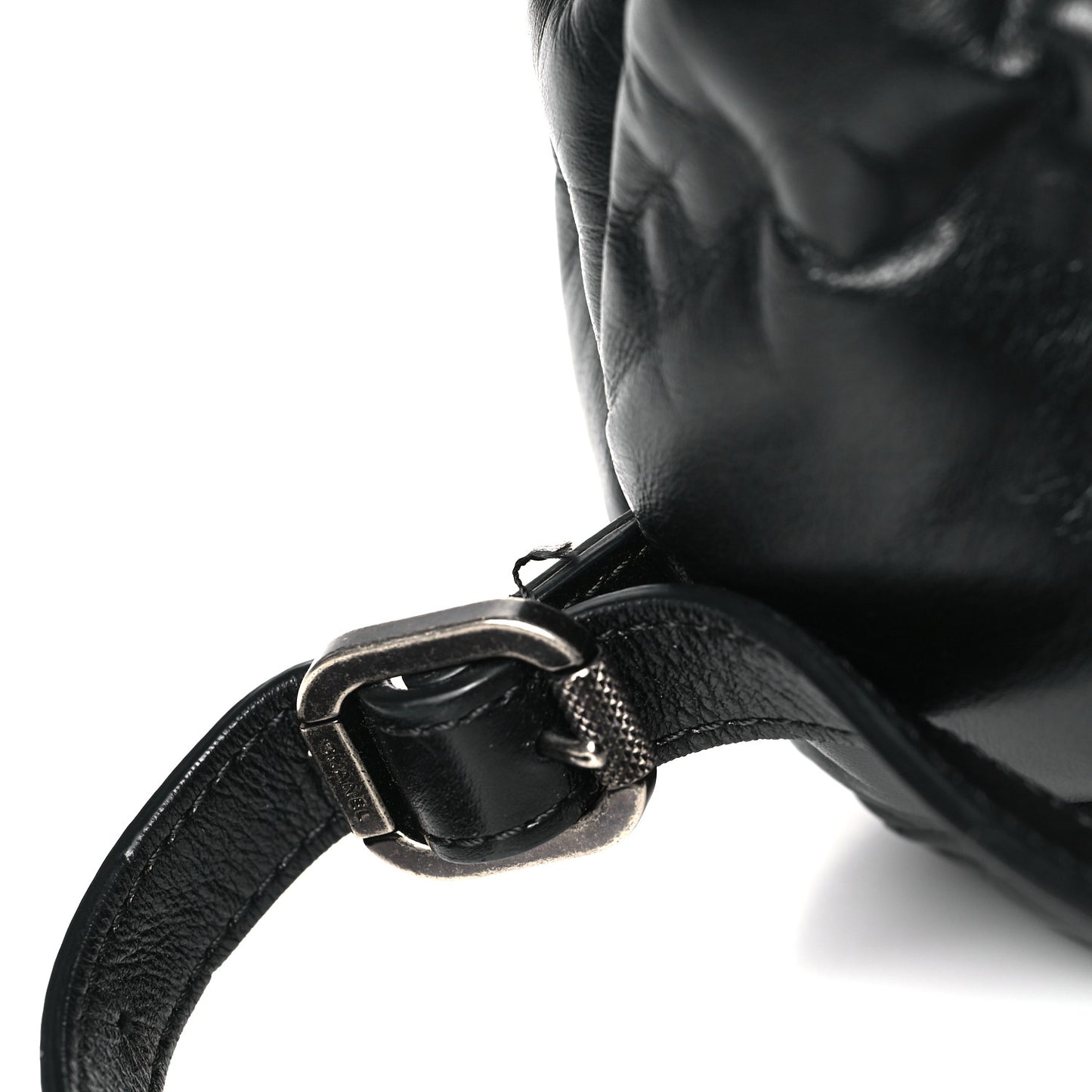 Calfskin Quilted Chesterfield Backpack Black