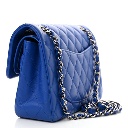 Chanel Lambskin Quilted Small Double Flap Blue 3 of 14