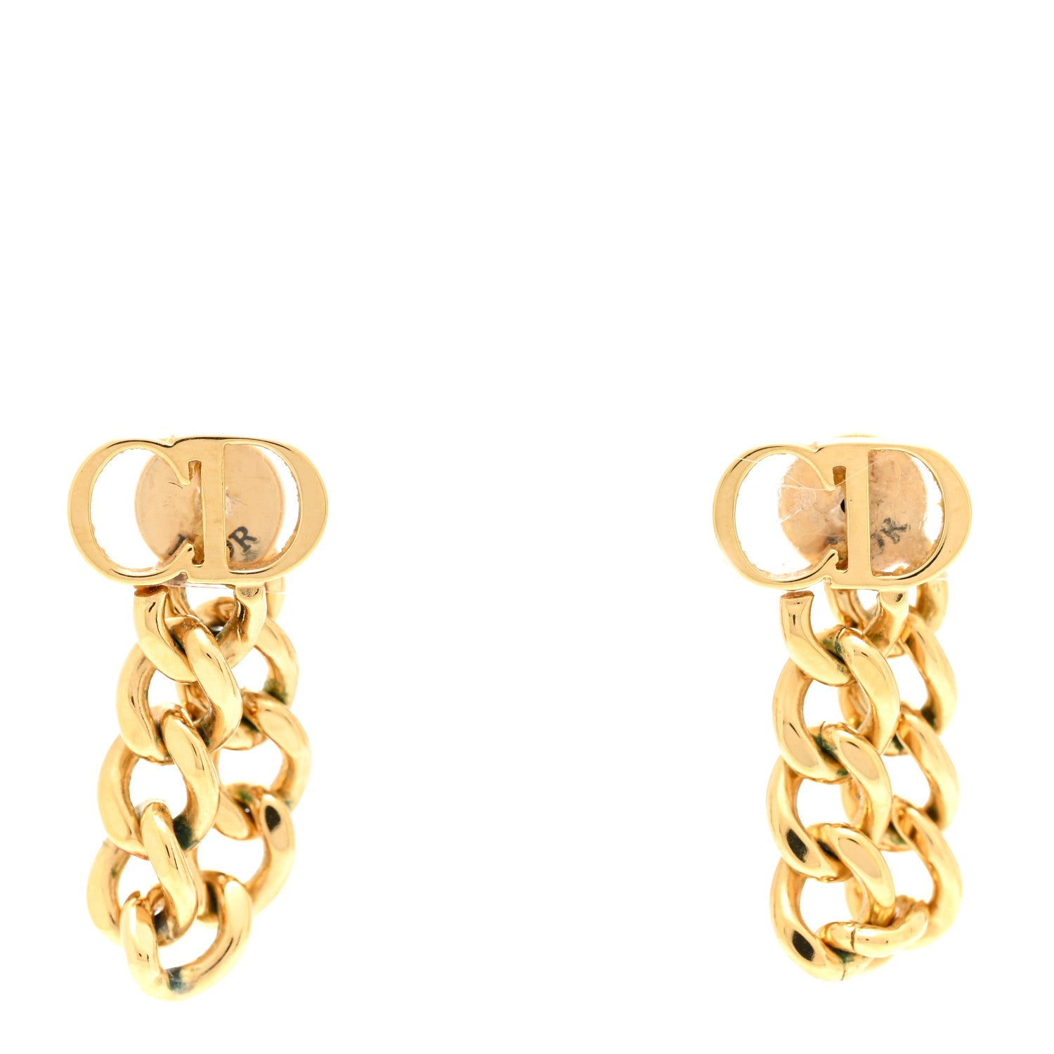 Christian Dior Danseuse Etoile Chain Earrings Gold 1 of 5