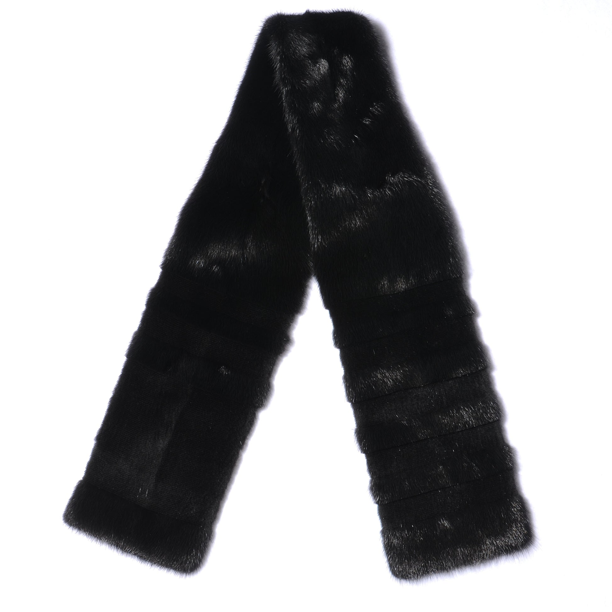 Louis Vuitton Mink Fur Vison Scarf Black 1 of 5