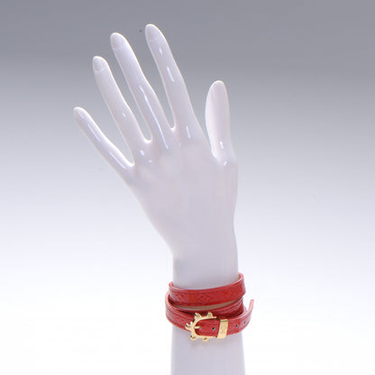 Louis Vuitton Vernis Triple Tour Bracelet Rouge Grenadine 2 of 4