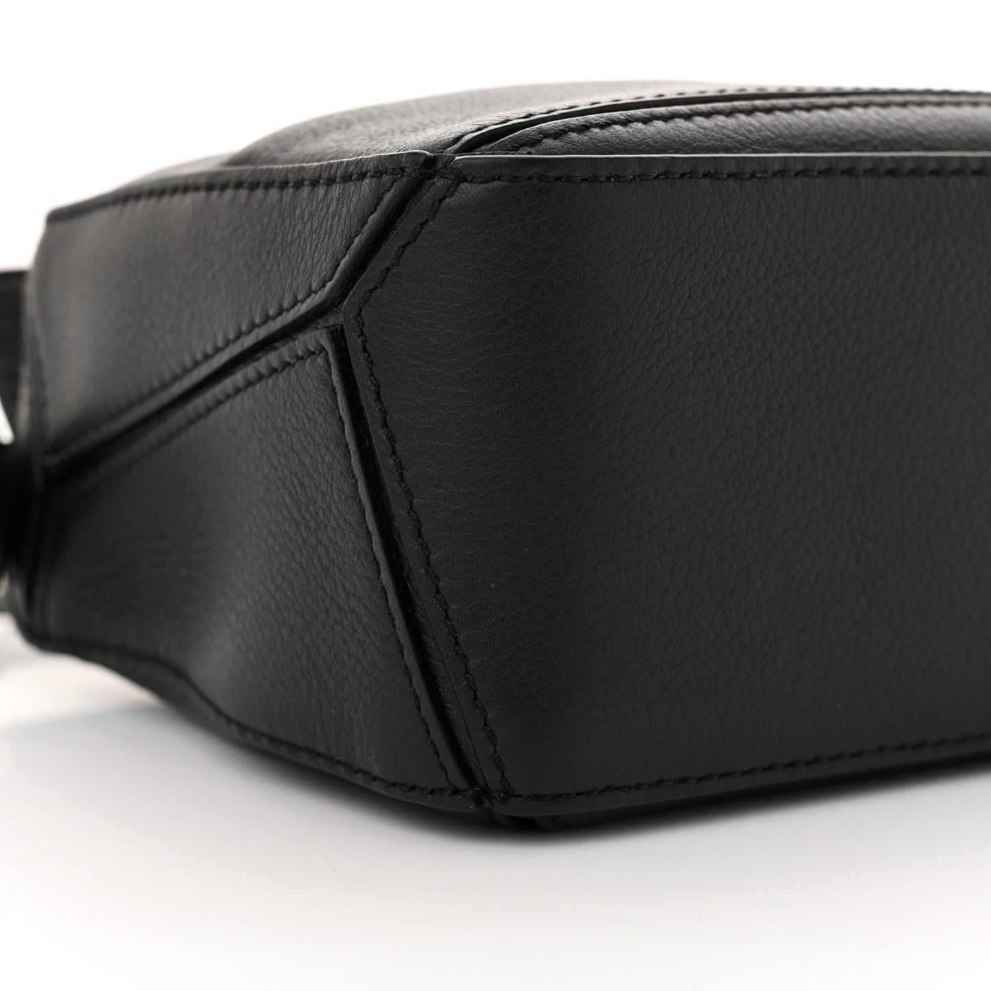 Calfskin Mini Puzzle Bag Black